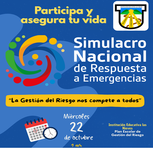 Simulacro Nacional de Respuesta a Emergencias.